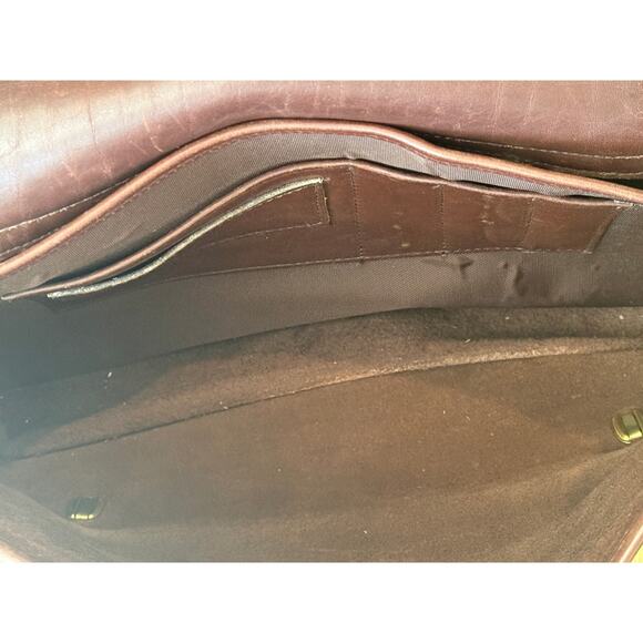$438 COACH Vintage Briefcase Essex Bag 5274 Mahogany Brown Leather - Picture 11 of 11